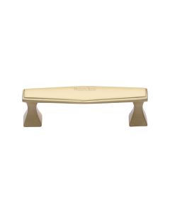 Heritage Brass Satin Brass Deco Cabinet Pull Handle 96mm