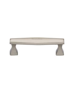 Heritage Brass Satin Nickel Deco Cabinet Pull Handle 96mm
