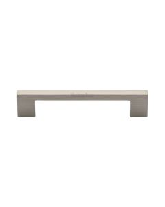 Heritage Brass Satin Nickel Metro Cabinet Pull Handle 128mm