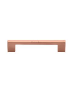 Heritage Brass Satin Rose Gold Metro Cabinet Pull Handle 128mm