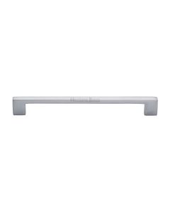 Heritage Brass Satin Chrome Metro Cabinet Pull Handle 192mm