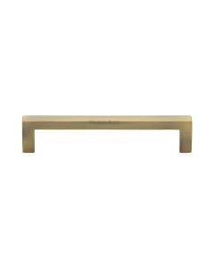 Heritage Brass Antique Brass Square Metro Cabinet Pull Handle 128mm