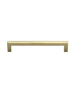 Heritage Brass Polished Brass Square Metro Cabinet Pull Handle 160mm