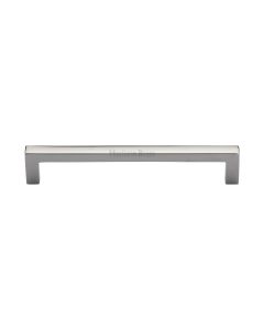 Heritage Brass Polished Nickel Finish Square Metro Cabinet Pull Handle 160mm