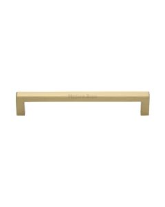 Heritage Brass Satin Brass Square Metro Cabinet Pull Handle 160mm