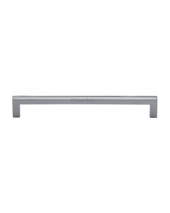 Heritage Brass Polished Chrome Square Metro Cabinet Pull Handle 192mm