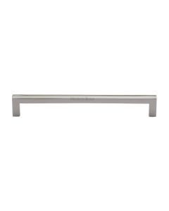 Heritage Brass Polished Nickel Finish Square Metro Cabinet Pull Handle 192mm