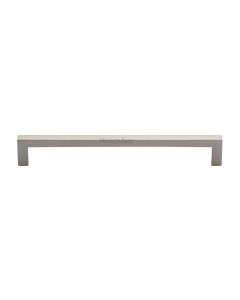 Heritage Brass Satin Nickel Square Metro Cabinet Pull Handle 192mm