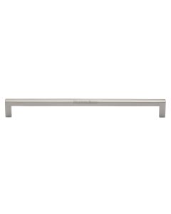 Heritage Brass Polished Nickel Finish Square Metro Cabinet Pull Handle 256mm