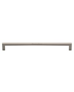 Heritage Brass Satin Nickel Square Metro Cabinet Pull Handle 256mm