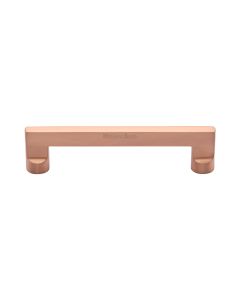 Heritage Brass Satin Rose Gold Apollo Cabinet Pull Handle 128mm