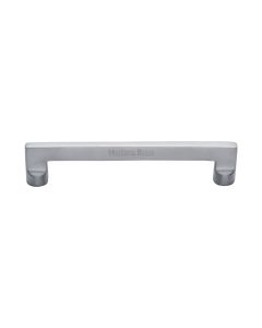 Heritage Brass Satin Chrome Apollo Cabinet Pull Handle 160mm