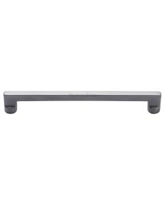 Heritage Brass Satin Chrome Apollo Cabinet Pull Handle 256mm
