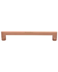 Heritage Brass Satin Rose Gold Apollo Cabinet Pull Handle 256mm