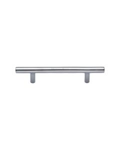 Heritage Brass Polished Chrome T-Bar Cabinet Pull Handle 101mm