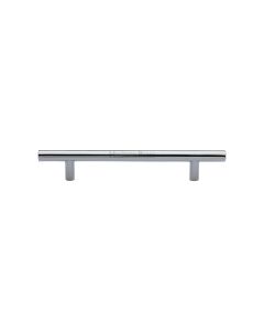 Heritage Brass Polished Chrome T-Bar Cabinet Pull Handle 128mm