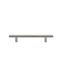 Heritage Brass Polished Nickel Finish T-Bar Cabinet Pull Handle 128mm