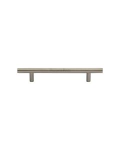 Heritage Brass Satin Nickel T-Bar Cabinet Pull Handle 128mm