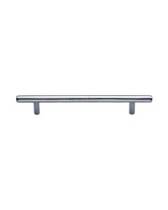 Heritage Brass Polished Chrome T-Bar Cabinet Pull Handle 160mm