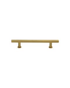 Heritage Brass Satin Brass T-Bar Cabinet Pull Handle with Rose 16mm