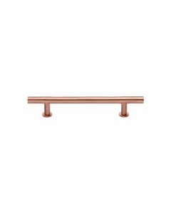 Heritage Brass Satin Rose Gold T-Bar Cabinet Pull Handle with Rose 16mm