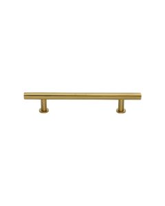 Heritage Brass Satin Brass T-Bar Cabinet Pull Handle with Rose 16mm