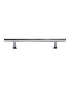 Heritage Brass Polished Chrome T-Bar Cabinet Pull Handle with Rose 16mm