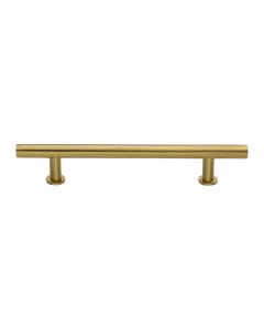 Heritage Brass Satin Brass T-Bar Cabinet Pull Handle with Rose 16mm
