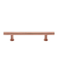Heritage Brass Satin Rose Gold T-Bar Cabinet Pull Handle with Rose 16mm