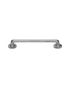 Heritage Brass Satin Chrome Traditional Cabinet Pull Handle 152mm