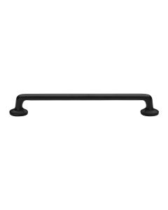 Heritage Brass Matt Black Traditional Cabinet Pull Handle 203mm