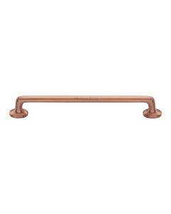 Heritage Brass Satin Rose Gold Traditional Cabinet Pull Handle 203mm