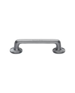 Heritage Brass Satin Chrome Traditional Cabinet Pull Handle 96mm