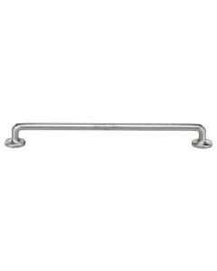 Heritage Brass Satin Chrome Traditional Cabinet Pull Handle 256mm