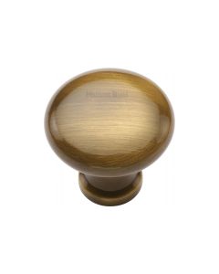 Heritage Brass Antique Brass Victorian Round Cabinet Knob 32mm