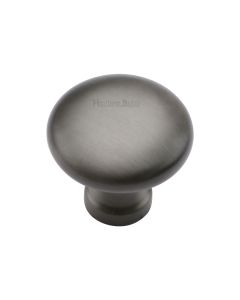 Heritage Brass Matt Bronze Victorian Round Cabinet Knob 32mm