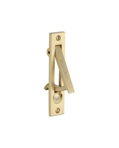 Satin Brass Heritage Brass Pocket Door Edge Pull 99mm