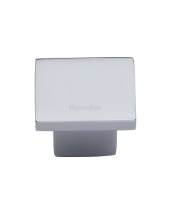 Heritage Brass Polished Chrome Classic Square Cabinet Knob 32mm