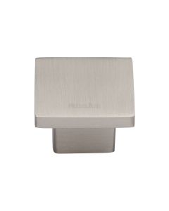 Heritage Brass Satin Nickel Classic Square Cabinet Knob 32mm