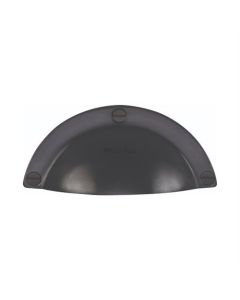 Heritage Brass Matt Black Traditional Cabinet Drawer Pull