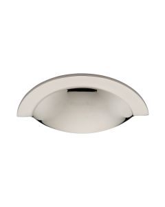 Heritage Brass Polished Nickel Finish Crescent Drawer Cup Pull 57mm