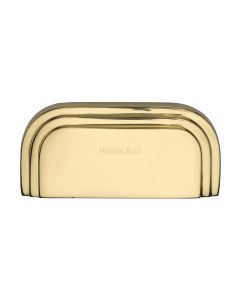 Heritage Brass Polished Brass Bauhaus Drawer Pull Handle 76mm