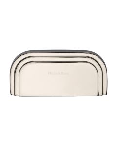 Heritage Brass Polished Nickel Finish Bauhaus Drawer Pull Handle 76mm