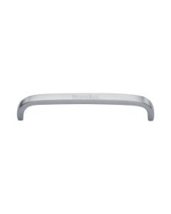 Heritage Brass Satin Chrome Curved D Shaped Cabinet Pull Handle 152mm