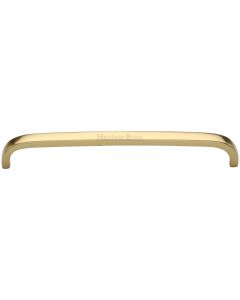 Heritage Brass Polished Brass Curved D Shaped Cabinet Pull Handle 203mm