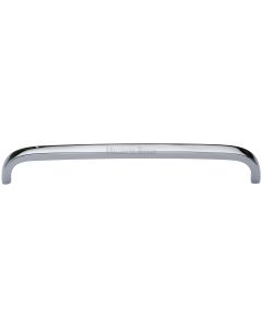 Heritage Brass Polished Chrome Curved D Shaped Cabinet Pull Handle 203mm