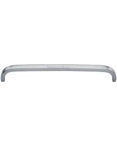 Heritage Brass Satin Chrome Curved D Shaped Cabinet Pull Handle 203mm