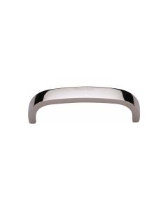 Heritage Brass Polished Nickel Finish Curved D Shaped Cabinet Pull Handle 89mm