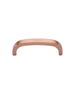 Heritage Brass Satin Rose Gold Curved D Shaped Cabinet Pull Handle 89mm