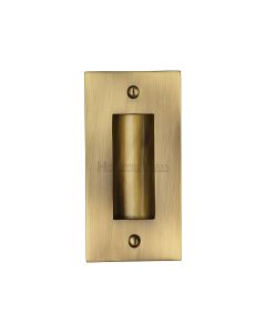 Antique Brass Heritage Brass Flush Pull 101mm